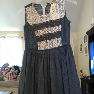 RYU crochet/light denim dress